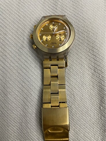 Beden altın Renk Swatch gold kol saati
