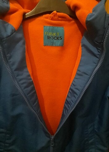 Erkek çocuk yağmurluk içi polarlı Funky rock