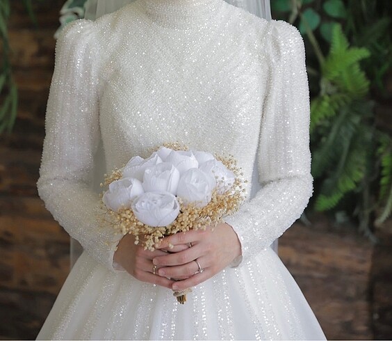 Tesettür gelinlik - Görsel 7