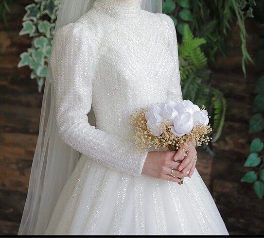 Tesettür gelinlik - Görsel 8