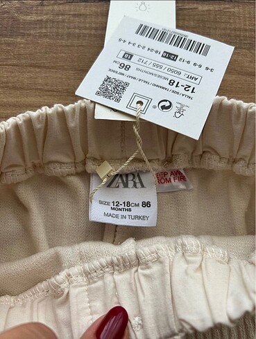 Beden Zara kız bebek pantolon