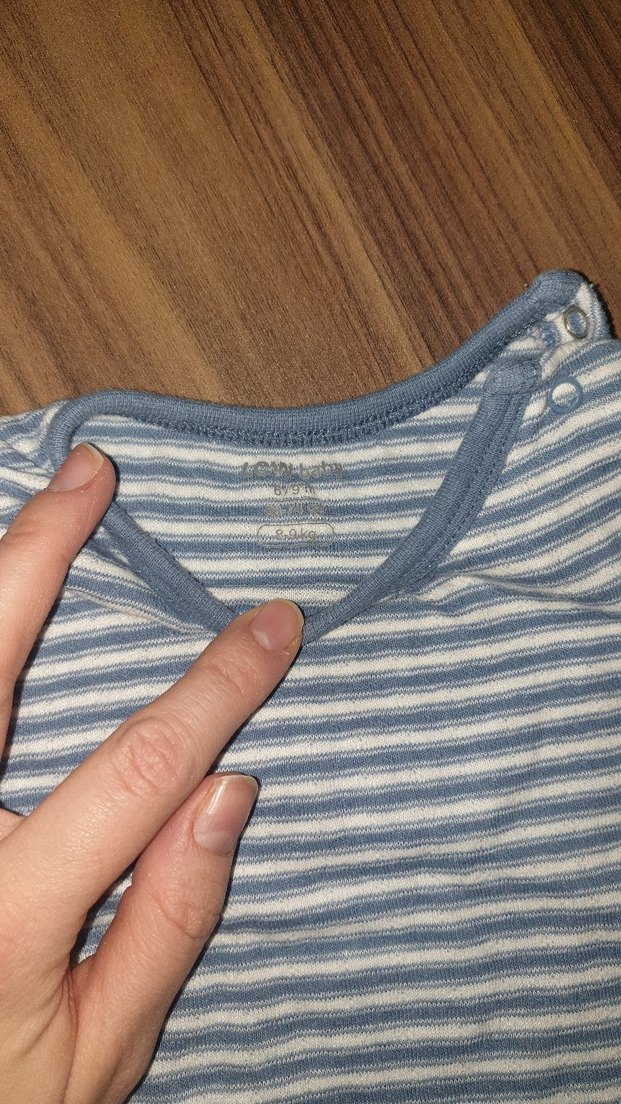 LCW mavi Çizgili Erkek Bebek Takımı - Görsel 4