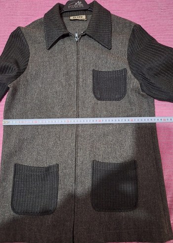 Kaşe Fermuarlı Kadın Ceket - Görsel 2