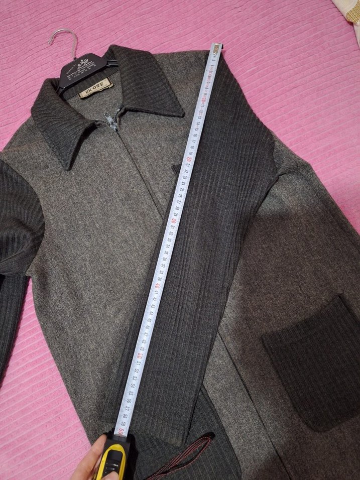 Kaşe Fermuarlı Kadın Ceket - Görsel 5