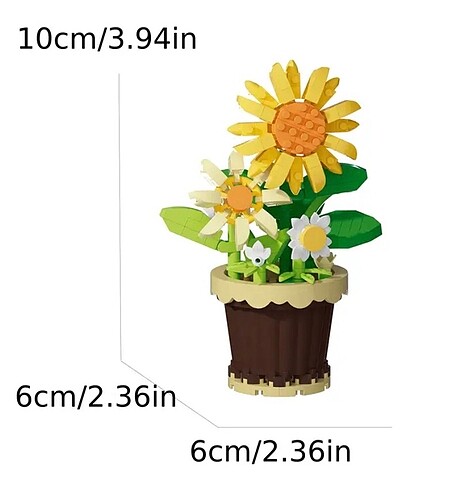  Beden Ayçiçeği çiçek lego