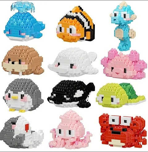 Beden Mavi balina lego