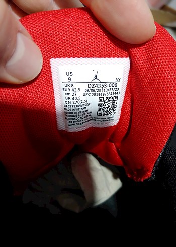 NİKE ORJİNAL AİR JORDAN SIFIR KUTUSUNDA 42.5 no Süper fiyat - Görsel 2