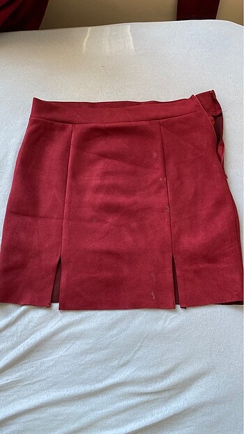bordo kadife etek