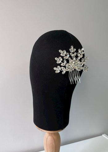 Beyaz Pul Detaylı Cam Saç Tokası - Görsel 2