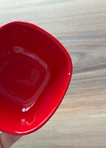 Kırmızı Nar Figürlü 3'lü Seramik Kase - Görsel 5