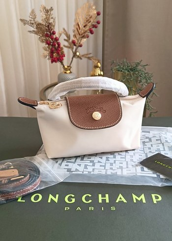  Beden camel Renk LONGCHAMP POUCH XS KREM