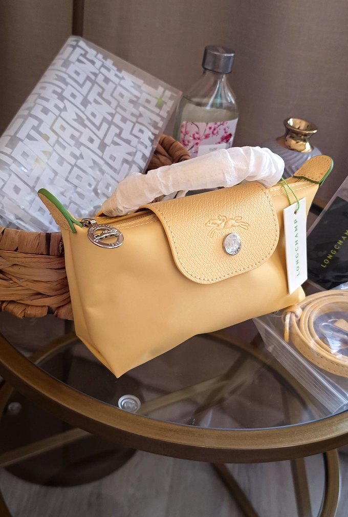 LONGCHAMP POUCH XS SARI - Görsel 4