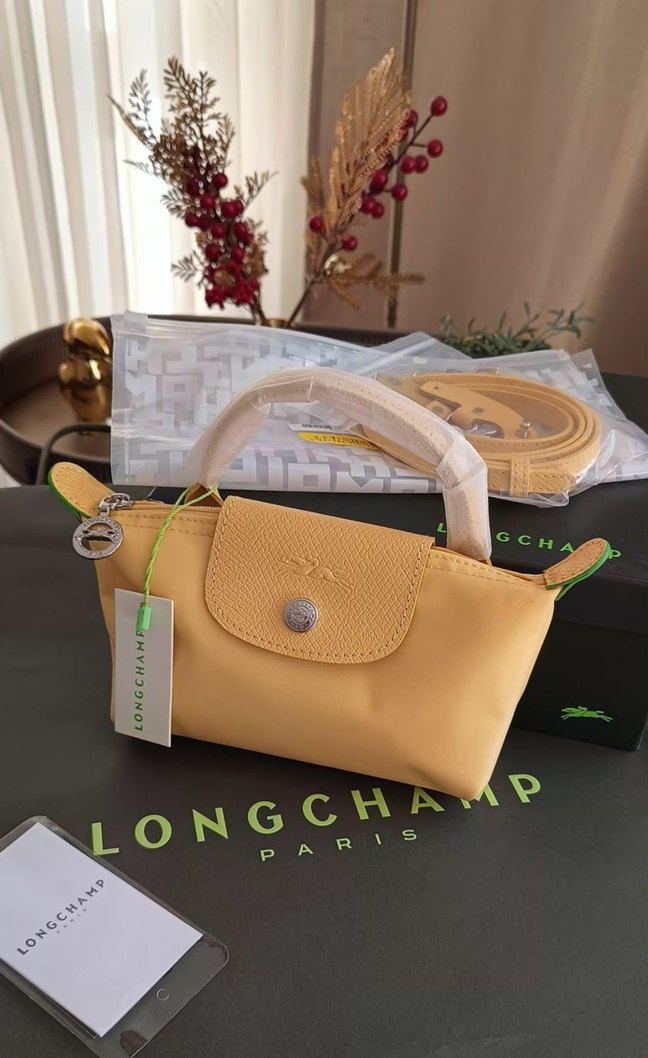 LONGCHAMP POUCH XS SARI - Görsel 2