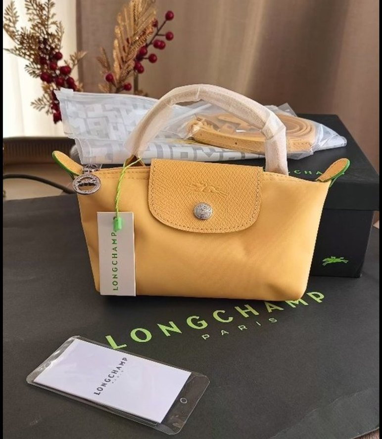 LONGCHAMP POUCH XS SARI - Görsel 3