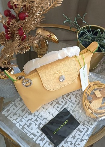 LONGCHAMP POUCH XS SARI - Görsel 5