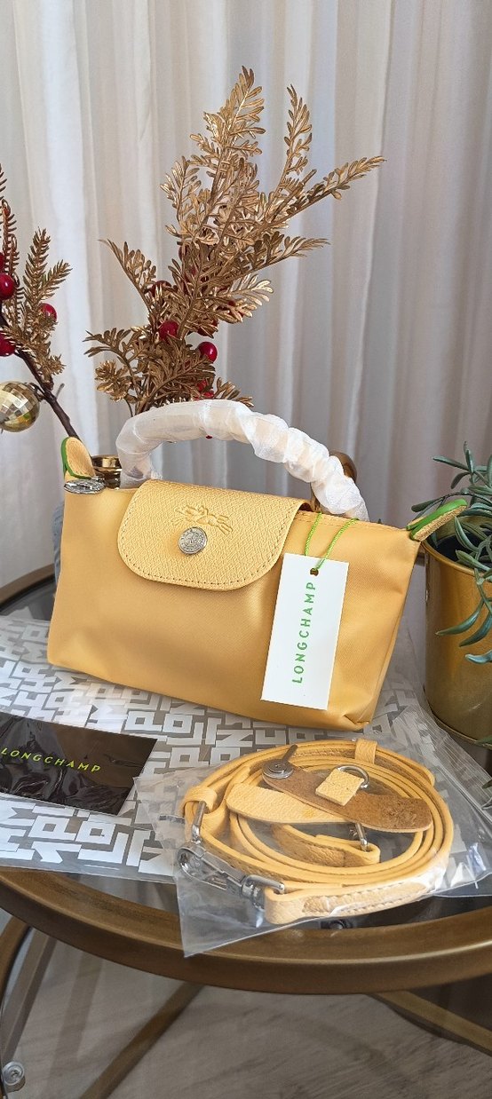 LONGCHAMP POUCH XS SARI - Görsel 3