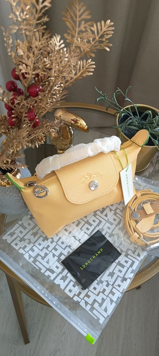 LONGCHAMP POUCH XS SARI - Görsel 5