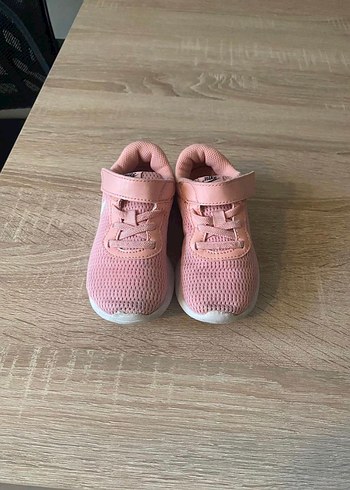 Kız Çocuk Pudra Pembe Cırtlı Spor Ayakkabı