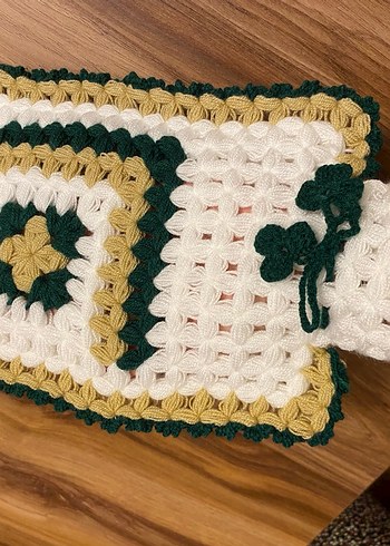 Beyaz El Yapımı Banyo lifi - Görsel 4