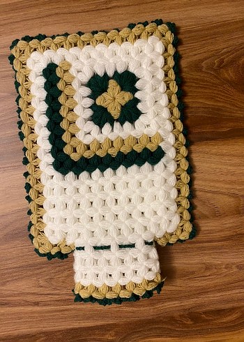 Beyaz El Yapımı Banyo lifi - Görsel 3