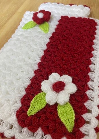 Çiçekli Renkli Örgü Banyo kese lif - Görsel 4