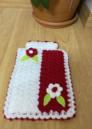 Çiçekli Renkli Örgü Banyo kese lif - Görsel 2