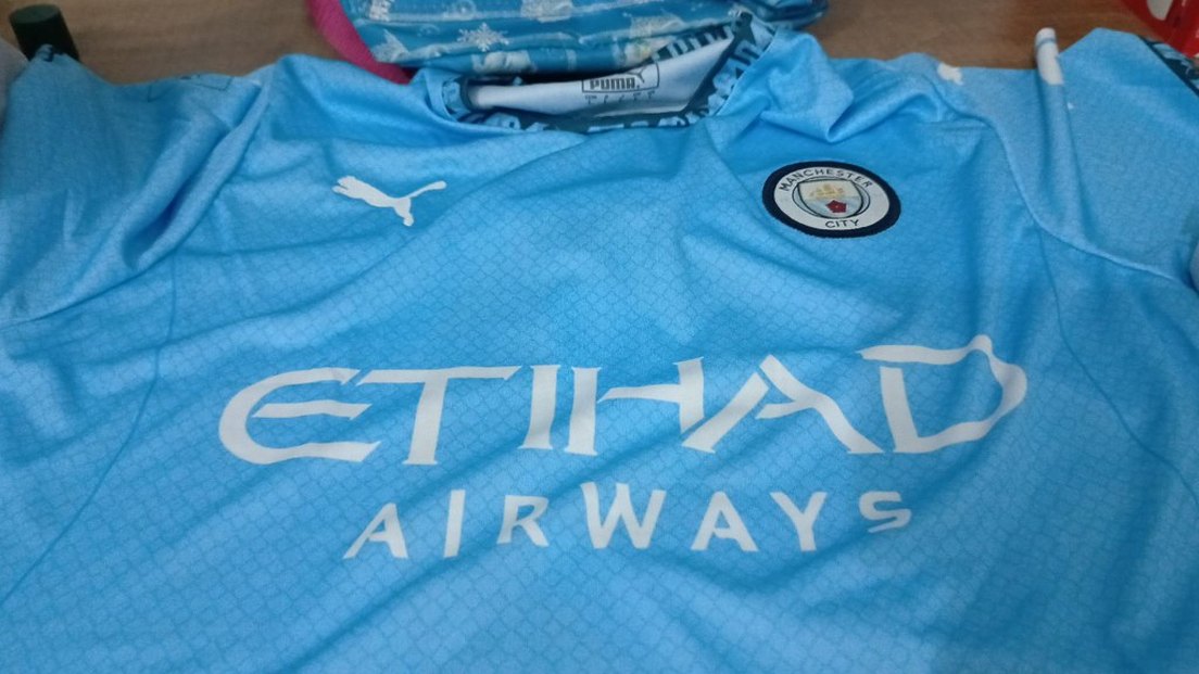 Mavi Baskılı Erkek Spor Tişörtü - Görsel 2