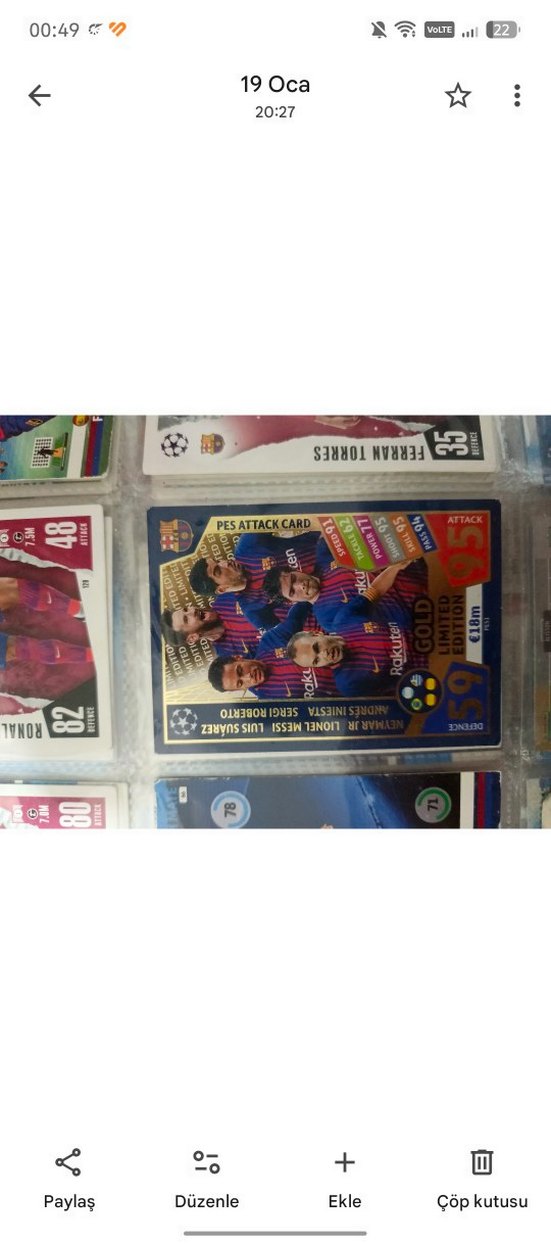 futbolcu kartları - Görsel 2