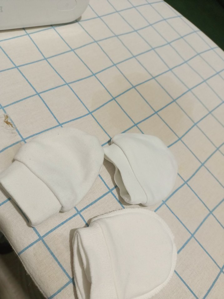 Beyaz Bebek Eldiveni 3 çift . temiz ve defosuz - Görsel 2