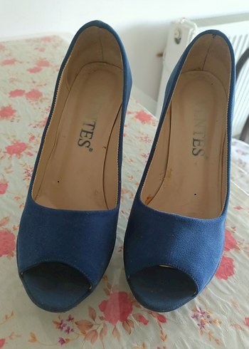 Mavi Platform Topuklu Kadın Stiletto - Görsel 4