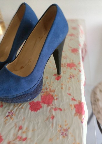 Mavi Platform Topuklu Kadın Stiletto - Görsel 2