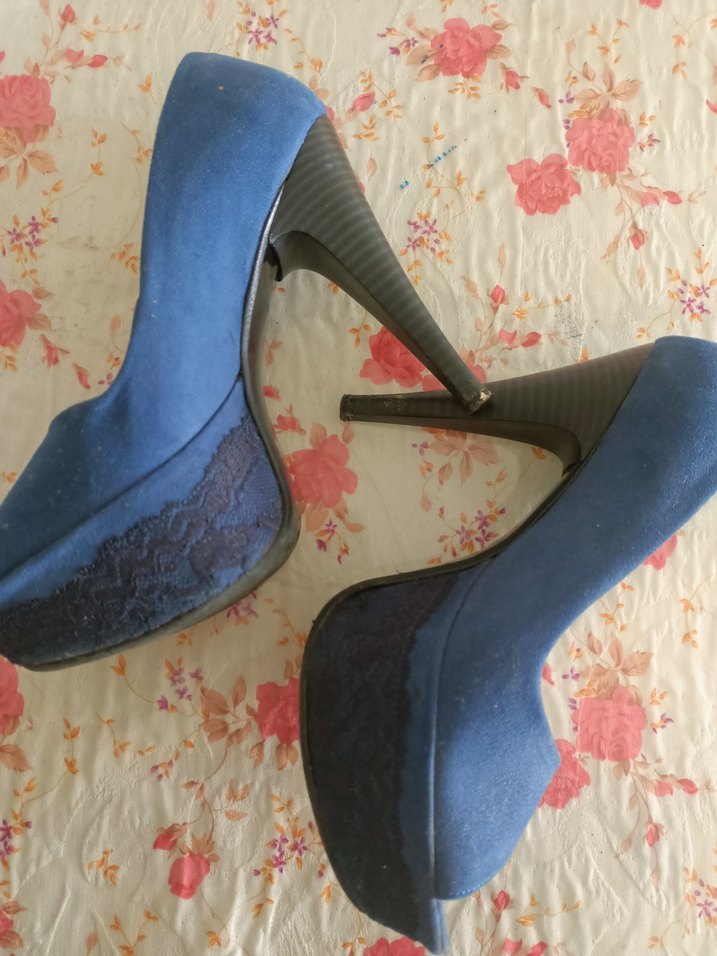 Mavi Platform Topuklu Kadın Stiletto - Görsel 3