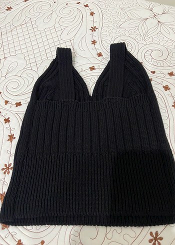 s Beden Siyah V Yakalı Kadın Triko Süveter