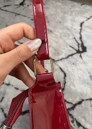 Parlak Kırmızı/Bordo Kadın Çanta - Görsel 6
