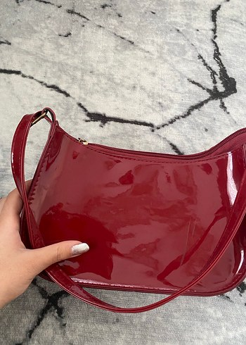 Parlak Kırmızı/Bordo Kadın Çanta - Görsel 4