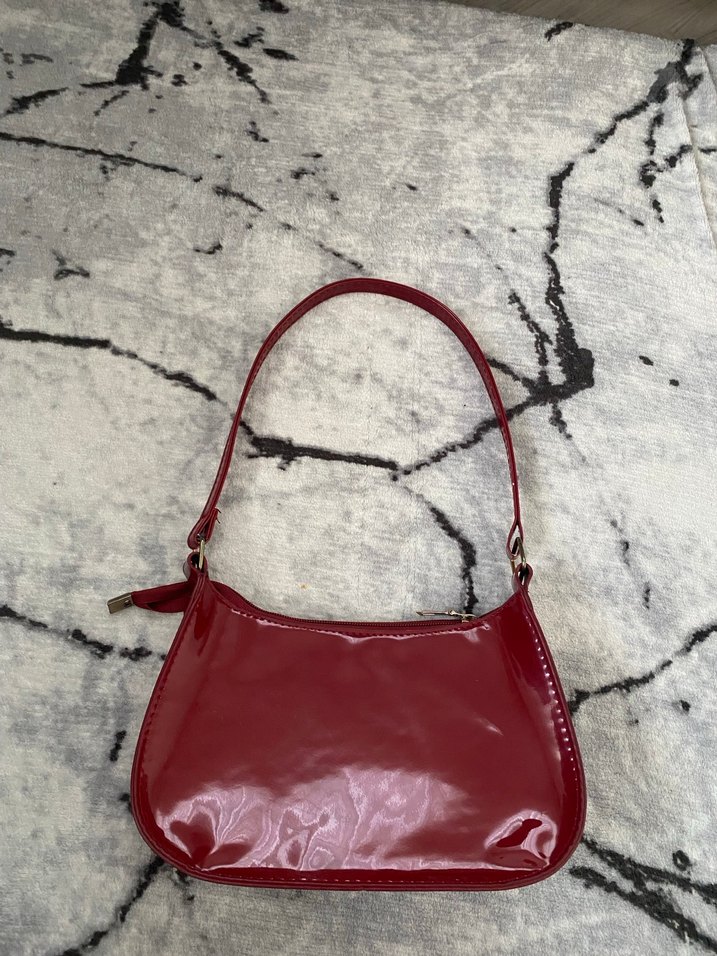 Parlak Kırmızı/Bordo Kadın Çanta - Görsel 3