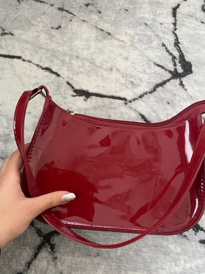 Parlak Kırmızı/Bordo Kadın Çanta - Görsel 4