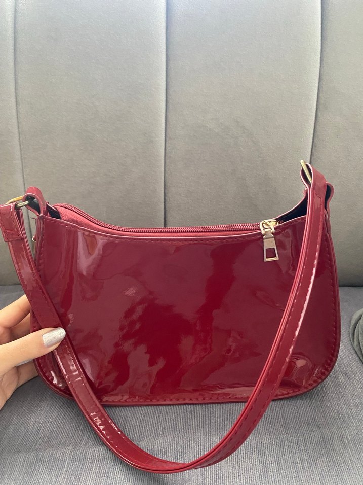 Parlak Kırmızı/Bordo Kadın Çanta - Görsel 2