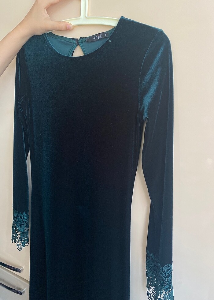 Kadife elbise - Görsel 2