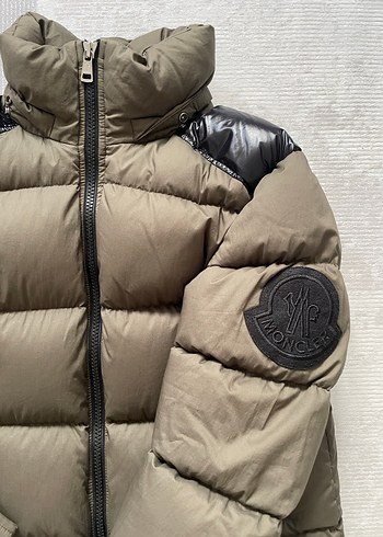 Moncler Vintage Maya Haki & Glossy Black Erkek Mont - Görsel 4
