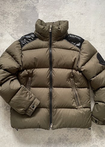 Moncler Vintage Maya Haki & Glossy Black Erkek Mont - Görsel 2