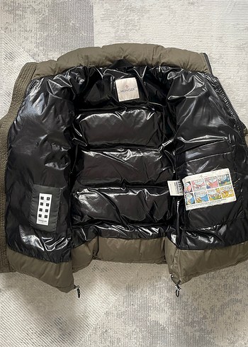 Moncler Vintage Maya Haki & Glossy Black Erkek Mont - Görsel 5