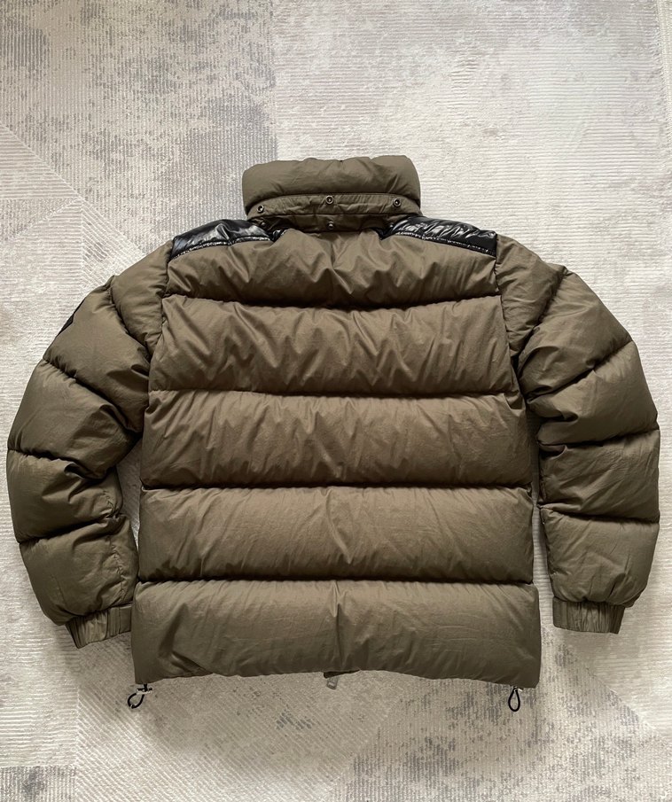 Moncler Vintage Maya Haki & Glossy Black Erkek Mont - Görsel 3