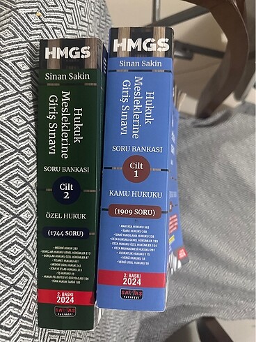 Hukuk Mesleklerine Giriş Sınavı (HMGS) Soru Bankası 2 Cilt