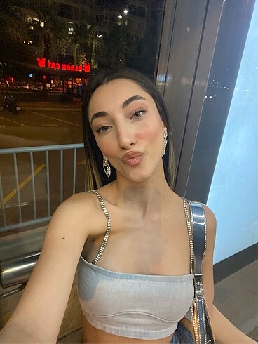 Bershka Denim crop