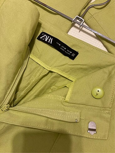 Zara ZARA KETEN KARIŞIMLI YÜKSEK BEL PANTOLON