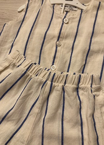 Şile Bezi Çizgili İkili Takım - Görsel 3