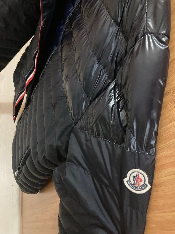 MONCLER Koyu Mavi Erkek Mont - Görsel 4