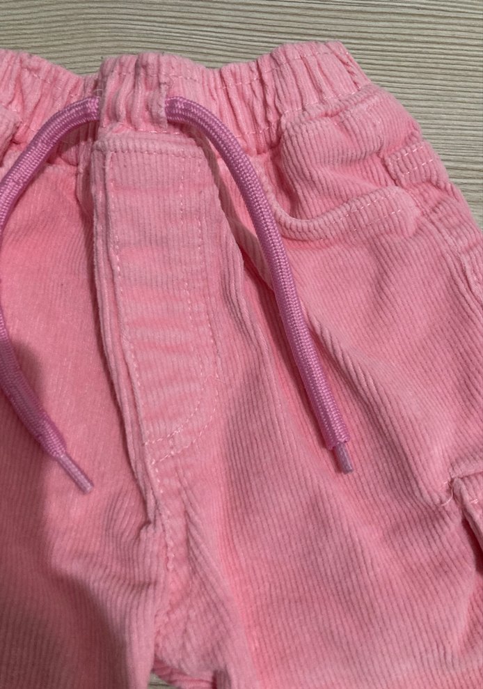 Pembe Kadife Fitil Pantalon - Görsel 2