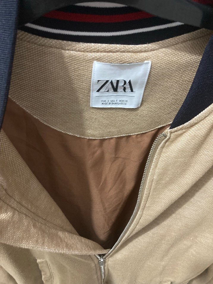 Zara Bej Fermuarlı Ceket - Görsel 3